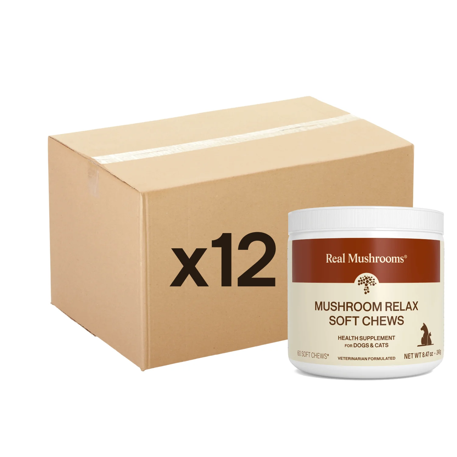 Mushroom Relax Pet Chews - 12 Units