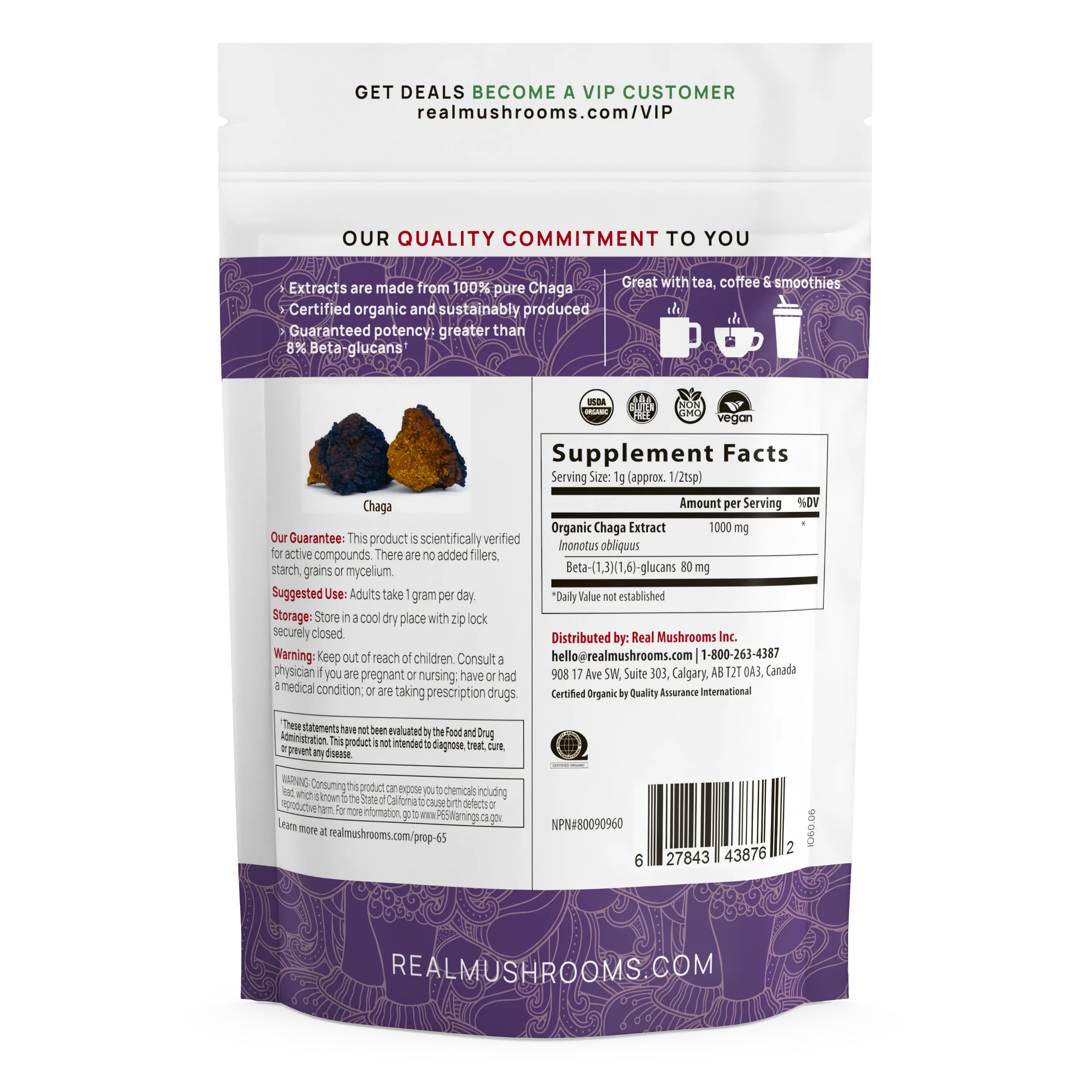 Organic Chaga Extract Powder for Pets - Image 2