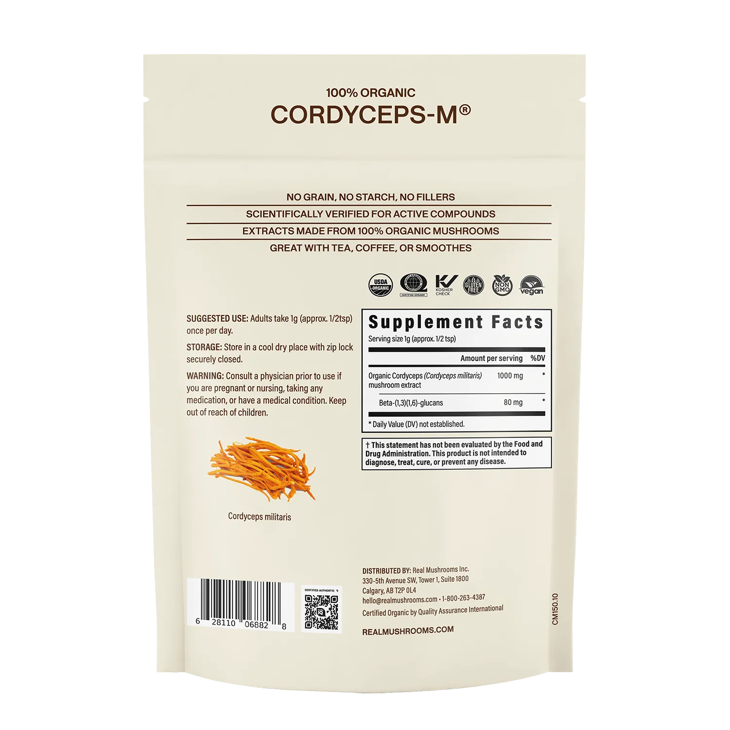 Organic Cordyceps-M® Mushroom Extract Powder – Bulk Supplement - Image 14