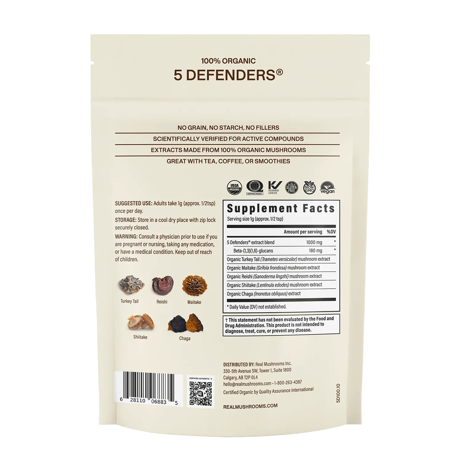 5 Defenders® Organic Mushroom Complex – Bulk Powder - Image 13