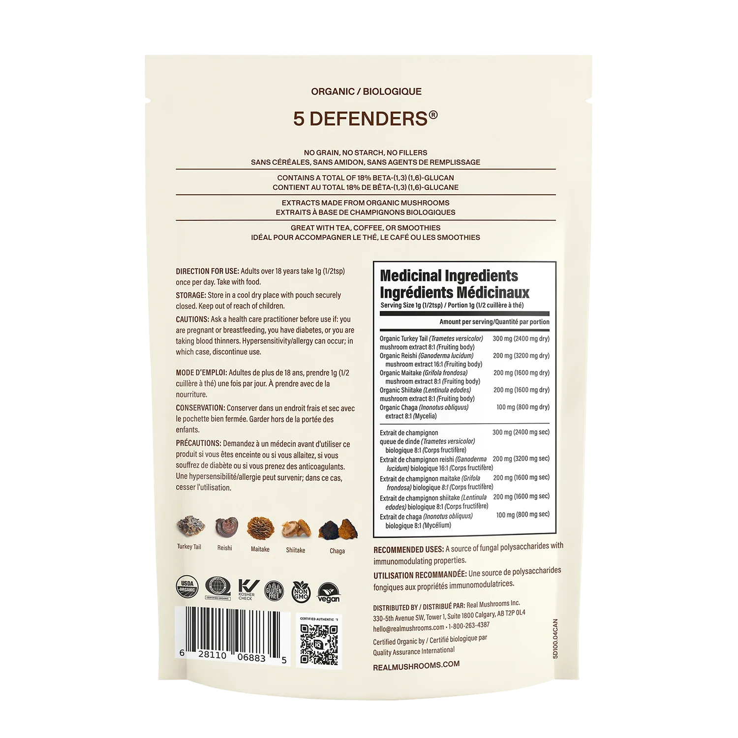 5 Defenders® Organic Mushroom Complex – Bulk Powder - Image 14